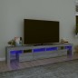 vidaXL TV-Schrank mit LED-Leuchten Grau Sonoma 230x36,5x40 cm vidaXL TV-Schrank mit LED-Leuchten Grau Sonoma 230x36,5x40 cm
