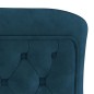 Esszimmerstuhl Blau 53x52x98 cm Samt & Edelstahl Esszimmerstuhl Blau 53x52x98 cm Samt & Edelstahl
