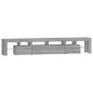 vidaXL TV-Schrank mit LED-Leuchten Grau Sonoma 230x36,5x40 cm vidaXL TV-Schrank mit LED-Leuchten Grau Sonoma 230x36,5x40 cm