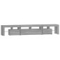vidaXL TV-Schrank mit LED-Leuchten Grau Sonoma 230x36,5x40 cm vidaXL TV-Schrank mit LED-Leuchten Grau Sonoma 230x36,5x40 cm