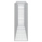 vidaXL Gabionen mit Hochbogen 9 Stk. 400x50x140/160cm Verzinktes Eisen vidaXL Gabionen mit Hochbogen 9 Stk. 400x50x140/160cm Verzinktes Eisen