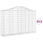 vidaXL Gabionen mit Hochbogen 12Stk. 200x30x120/140cm Verzinktes Eisen vidaXL Gabionen mit Hochbogen 12Stk. 200x30x120/140cm Verzinktes Eisen