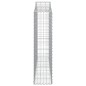 vidaXL Gabionen mit Hochbogen 12Stk. 200x30x120/140cm Verzinktes Eisen vidaXL Gabionen mit Hochbogen 12Stk. 200x30x120/140cm Verzinktes Eisen