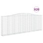 vidaXL Gabionen mit Hochbogen 20Stk. 400x30x140/160cm Verzinktes Eisen vidaXL Gabionen mit Hochbogen 20Stk. 400x30x140/160cm Verzinktes Eisen
