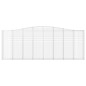 vidaXL Gabionen mit Hochbogen 20Stk. 400x30x140/160cm Verzinktes Eisen vidaXL Gabionen mit Hochbogen 20Stk. 400x30x140/160cm Verzinktes Eisen
