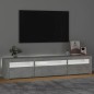 vidaXL TV-Schrank mit LED-Leuchten Betongrau 195x35x40 cm vidaXL TV-Schrank mit LED-Leuchten Betongrau 195x35x40 cm