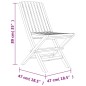 vidaXL Gartenstühle 8 Stk. Klappbar 47x47x89 cm Massivholz Teak vidaXL Gartenstühle 8 Stk. Klappbar 47x47x89 cm Massivholz Teak