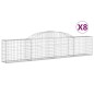 vidaXL Gabionen mit Hochbogen 8 Stk. 300x30x60/80 cm Verzinktes Eisen vidaXL Gabionen mit Hochbogen 8 Stk. 300x30x60/80 cm Verzinktes Eisen