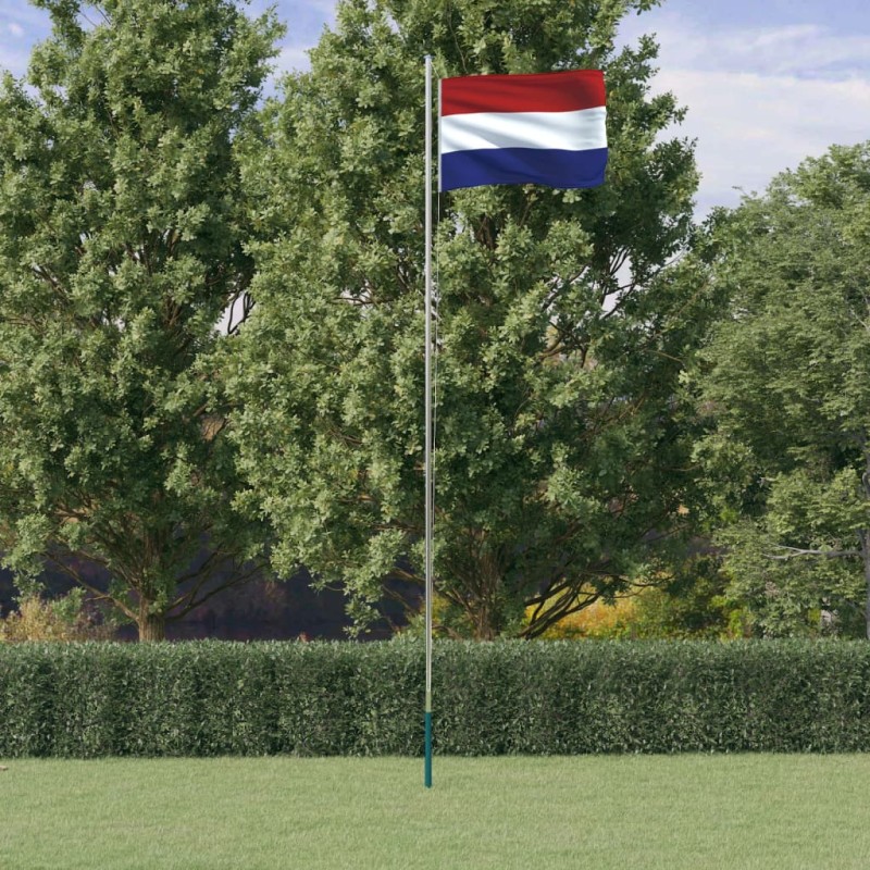 vidaXL Niederländische Flagge mit Mast 6,23 m Aluminium vidaXL Niederländische Flagge mit Mast 6,23 m Aluminium