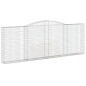 vidaXL Gabionen mit Hochbogen 2 Stk. 400x30x140/160cm Verzinktes Eisen vidaXL Gabionen mit Hochbogen 2 Stk. 400x30x140/160cm Verzinktes Eisen