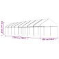 vidaXL Pavillon mit Dach Weiß 17,84x4,08x3,22 m Polyethylen vidaXL Pavillon mit Dach Weiß 17,84x4,08x3,22 m Polyethylen