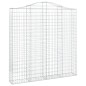 vidaXL Gabionen mit Hochbogen 4 Stk. 200x30x200/220cm Verzinktes Eisen vidaXL Gabionen mit Hochbogen 4 Stk. 200x30x200/220cm Verzinktes Eisen