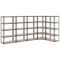 vidaXL Regale mit 5 Böden 5 Stk. Anthrazit Stahl & Holzwerkstoff vidaXL Regale mit 5 Böden 5 Stk. Anthrazit Stahl & Holzwerkstoff