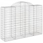 vidaXL Gabionen mit Hochbogen 7 Stk. 200x50x140/160cm Verzinktes Eisen vidaXL Gabionen mit Hochbogen 7 Stk. 200x50x140/160cm Verzinktes Eisen