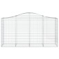 vidaXL Gabionen mit Hochbogen 50 Stk 200x50x100/120cm Verzinktes Eisen vidaXL Gabionen mit Hochbogen 50 Stk 200x50x100/120cm Verzinktes Eisen