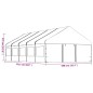 vidaXL Pavillon mit Dach Weiß 11,15x5,88x3,75 m Polyethylen vidaXL Pavillon mit Dach Weiß 11,15x5,88x3,75 m Polyethylen