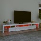 vidaXL TV-Schrank mit LED-Leuchten Hochglanz-Weiß 260x36,5x40 cm vidaXL TV-Schrank mit LED-Leuchten Hochglanz-Weiß 260x36,5x40 cm