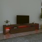 vidaXL TV-Schrank mit LED-Leuchten Braun Eichen-Optik 215x36,5x40 cm vidaXL TV-Schrank mit LED-Leuchten Braun Eichen-Optik 215x36,5x40 cm