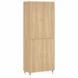 Highboard Sonoma-Eiche 69,5x34x180 cm Holzwerkstoff