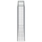 vidaXL Gabionen mit Hochbogen 3 Stk. 300x50x220/240cm Verzinktes Eisen vidaXL Gabionen mit Hochbogen 3 Stk. 300x50x220/240cm Verzinktes Eisen