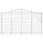 vidaXL Gabionen mit Hochbogen 50Stk. 200x30x100/120cm Verzinktes Eisen vidaXL Gabionen mit Hochbogen 50Stk. 200x30x100/120cm Verzinktes Eisen