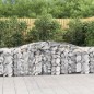 vidaXL Gabionen mit Hochbogen 7 Stk. 400x50x80/100cm Verzinktes Eisen vidaXL Gabionen mit Hochbogen 7 Stk. 400x50x80/100cm Verzinktes Eisen