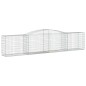 vidaXL Gabionen mit Hochbogen 7 Stk. 400x50x80/100cm Verzinktes Eisen vidaXL Gabionen mit Hochbogen 7 Stk. 400x50x80/100cm Verzinktes Eisen