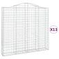 vidaXL Gabionen mit Hochbogen 13Stk. 200x30x180/200cm Verzinktes Eisen vidaXL Gabionen mit Hochbogen 13Stk. 200x30x180/200cm Verzinktes Eisen