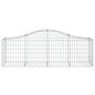 vidaXL Gabionen mit Hochbogen 9 Stk. 200x50x60/80 cm Verzinktes Eisen vidaXL Gabionen mit Hochbogen 9 Stk. 200x50x60/80 cm Verzinktes Eisen