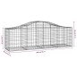 vidaXL Gabionen mit Hochbogen 9 Stk. 200x50x60/80 cm Verzinktes Eisen vidaXL Gabionen mit Hochbogen 9 Stk. 200x50x60/80 cm Verzinktes Eisen