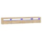 vidaXL TV-Schrank mit LED-Leuchten Sonoma-Eiche 270x35x40 cm vidaXL TV-Schrank mit LED-Leuchten Sonoma-Eiche 270x35x40 cm