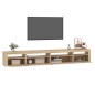 vidaXL TV-Schrank mit LED-Leuchten Sonoma-Eiche 270x35x40 cm vidaXL TV-Schrank mit LED-Leuchten Sonoma-Eiche 270x35x40 cm