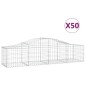 vidaXL Gabionen mit Hochbogen 50 Stk. 200x50x40/60 cm Verzinktes Eisen vidaXL Gabionen mit Hochbogen 50 Stk. 200x50x40/60 cm Verzinktes Eisen