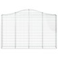vidaXL Gabionen mit Hochbogen 10Stk. 200x30x120/140cm Verzinktes Eisen vidaXL Gabionen mit Hochbogen 10Stk. 200x30x120/140cm Verzinktes Eisen
