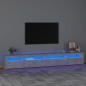 vidaXL TV-Schrank mit LED-Leuchten Betongrau 270x35x40 cm vidaXL TV-Schrank mit LED-Leuchten Betongrau 270x35x40 cm