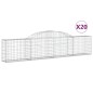 vidaXL Gabionen mit Hochbogen 20 Stk. 300x30x60/80 cm Verzinktes Eisen vidaXL Gabionen mit Hochbogen 20 Stk. 300x30x60/80 cm Verzinktes Eisen