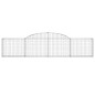 vidaXL Gabionen mit Hochbogen 20 Stk. 300x30x60/80 cm Verzinktes Eisen vidaXL Gabionen mit Hochbogen 20 Stk. 300x30x60/80 cm Verzinktes Eisen