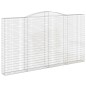 vidaXL Gabionen mit Hochbogen 6 Stk. 400x30x220/240cm Verzinktes Eisen vidaXL Gabionen mit Hochbogen 6 Stk. 400x30x220/240cm Verzinktes Eisen