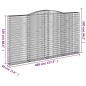 vidaXL Gabionen mit Hochbogen 6 Stk. 400x30x220/240cm Verzinktes Eisen vidaXL Gabionen mit Hochbogen 6 Stk. 400x30x220/240cm Verzinktes Eisen
