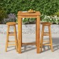 vidaXL 3-tlg. Gartenbar-Set Massivholz Akazie vidaXL 3-tlg. Gartenbar-Set Massivholz Akazie