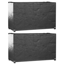 vidaXL Gartenmöbel-Abdeckungen 2 Stk. 8 Ösen 170x94x70 cm Rechteckig