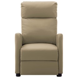 Massagesessel Cappuccino-Braun Kunstleder