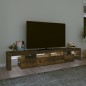vidaXL TV-Schrank mit LED-Leuchten Räuchereiche 230x36,5x40 cm vidaXL TV-Schrank mit LED-Leuchten Räuchereiche 230x36,5x40 cm