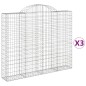 vidaXL Gabionen mit Hochbogen 3 Stk. 200x30x160/180cm Verzinktes Eisen vidaXL Gabionen mit Hochbogen 3 Stk. 200x30x160/180cm Verzinktes Eisen