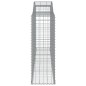 vidaXL Gabionen mit Hochbogen 17 Stk 300x50x140/160cm Verzinktes Eisen vidaXL Gabionen mit Hochbogen 17 Stk 300x50x140/160cm Verzinktes Eisen