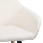 Esszimmerstühle 2 Stk. Creme Stoff Esszimmerstühle 2 Stk. Creme Stoff
