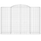 vidaXL Gabionen mit Hochbogen 5 Stk. 300x50x200/220cm Verzinktes Eisen vidaXL Gabionen mit Hochbogen 5 Stk. 300x50x200/220cm Verzinktes Eisen