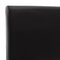 Bettgestell Schwarz Kunstleder 180×200 cm
