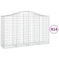 vidaXL Gabionen mit Hochbogen 14Stk. 200x50x120/140cm Verzinktes Eisen vidaXL Gabionen mit Hochbogen 14Stk. 200x50x120/140cm Verzinktes Eisen