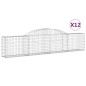 vidaXL Gabionen mit Hochbogen 12 Stk. 300x30x60/80 cm Verzinktes Eisen vidaXL Gabionen mit Hochbogen 12 Stk. 300x30x60/80 cm Verzinktes Eisen